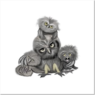 Owl Family Posters and Art